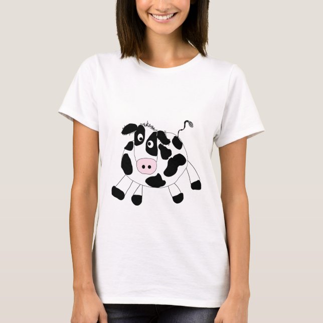 Camiseta e presentes da vaca da fazenda (Frente)