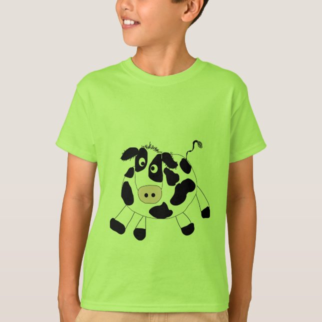 Camiseta e presentes da vaca da fazenda (Frente)