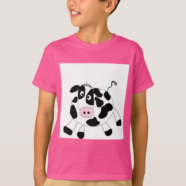 Camiseta e presentes da vaca da fazenda (Frente)