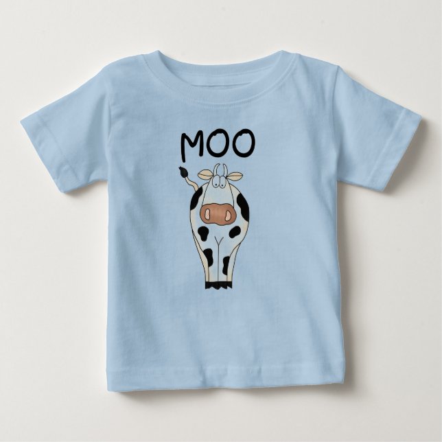 Camiseta e presentes da vaca do MOO (Frente)