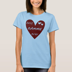 Camiseta e presentes de Gammie do coração vermelho