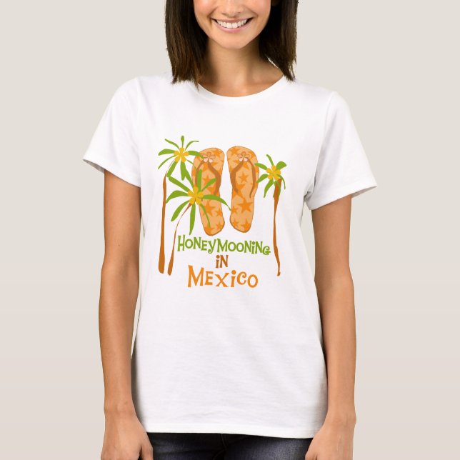 Camiseta e presentes de México da lua de mel (Frente)