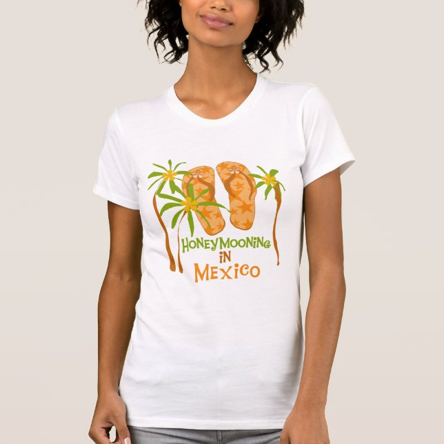 Camiseta e presentes de México da lua de mel (Frente)