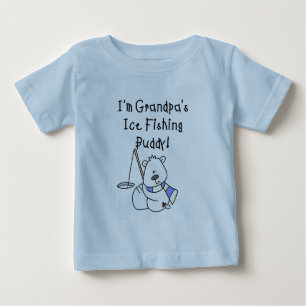 Camiseta e presentes do amigo da pesca do gelo do