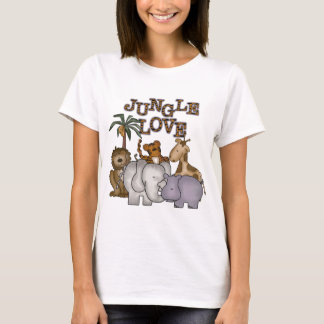 Camiseta e presentes do amor da selva