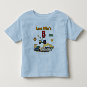Camiseta e presentes do aniversário da construç