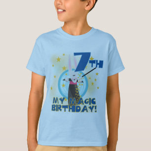 Camiseta e presentes do aniversário da mágica 7o