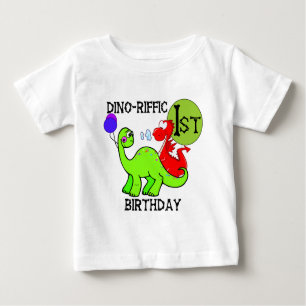 Camiseta e presentes do aniversário do dinossauro