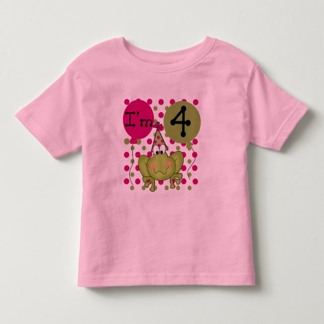 Camiseta e presentes do aniversário do sapo (Frente)