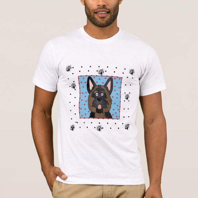 Camiseta e presentes do cão de german shepherd (Frente)