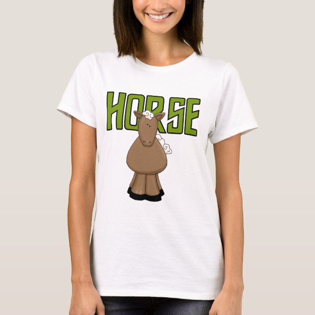 Camiseta e presentes do cavalo (Frente)
