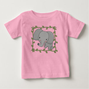 Camiseta e presentes do elefante do bebê