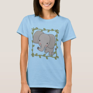 Camiseta e presentes do elefante do bebê