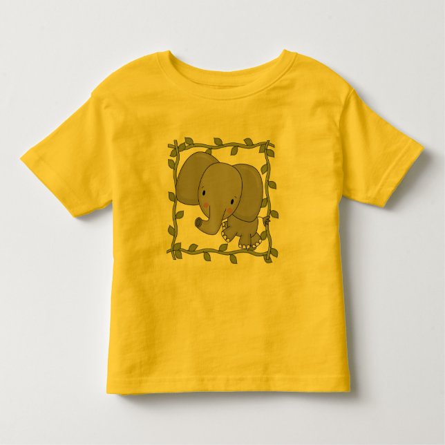 Camiseta e presentes do elefante do bebê (Frente)