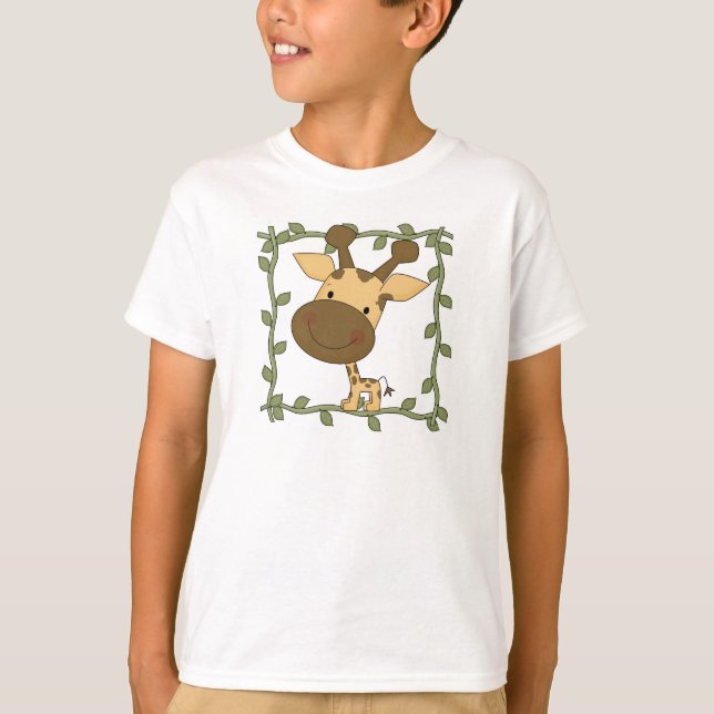 Camiseta e presentes do girafa do bebê (Frente)