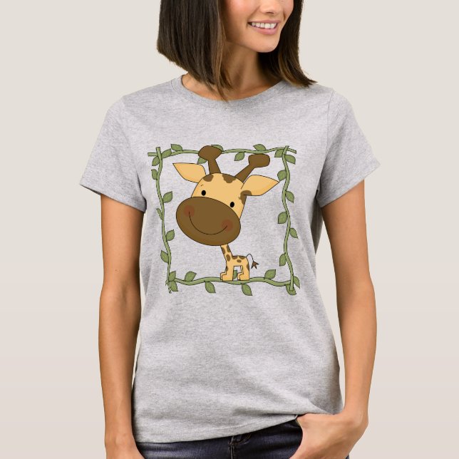 Camiseta e presentes do girafa do bebê (Frente)