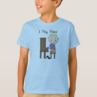 Camiseta e presentes do jogador de piano