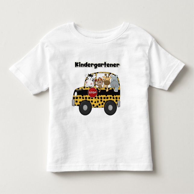 Camiseta e presentes do Kindergartener do auto (Frente)