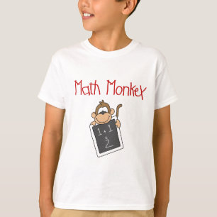 Camiseta e presentes do macaco da matemática