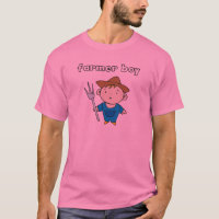 Camiseta e presentes do menino do fazendeiro