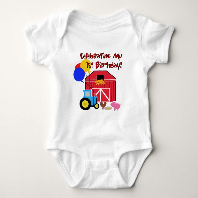 Camiseta e presentes do primeiro aniversario da (Frente)