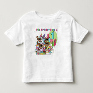 Camiseta e presentes do primeiro aniversario do