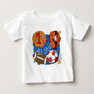 Camiseta e presentes do primeiro aniversario dos