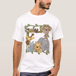 Camiseta e presentes dos animais da selva do bebê