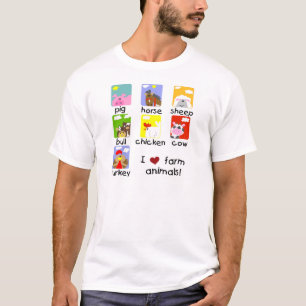 Camiseta e presentes dos animais de fazenda