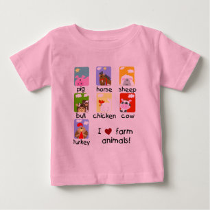 Camiseta e presentes dos animais de fazenda