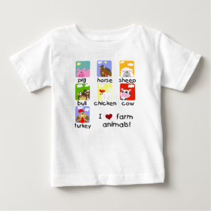 Camiseta e presentes dos animais de fazenda