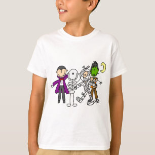 Camiseta e presentes dos monstro do Dia das Bruxas