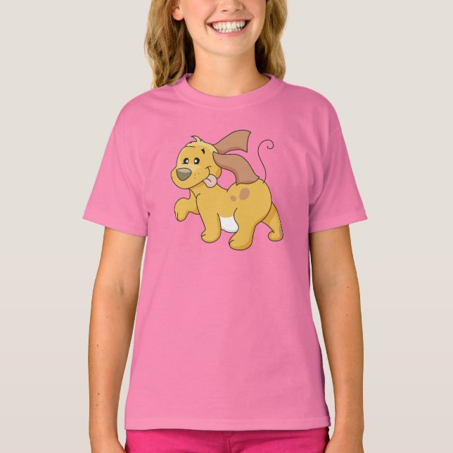 Camiseta e presentes felizes do cão de Brown (Frente)