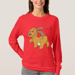 Camiseta e presentes felizes do cão de Brown