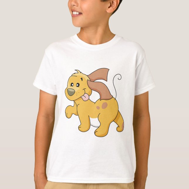 Camiseta e presentes felizes do cão de Brown (Frente)