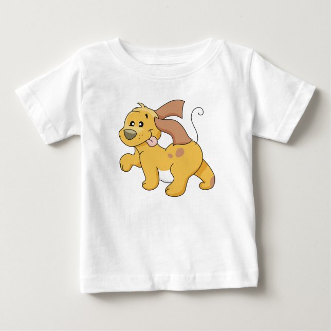 Camiseta e presentes felizes do cão de Brown (Frente)