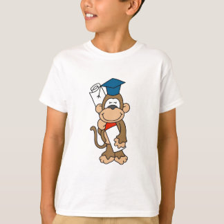 Camiseta e presentes graduados do macaco