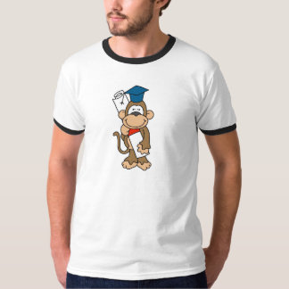 Camiseta e presentes graduados do macaco