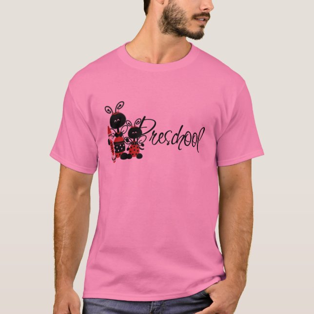 Camiseta e presentes prées-escolar do joaninha (Frente)