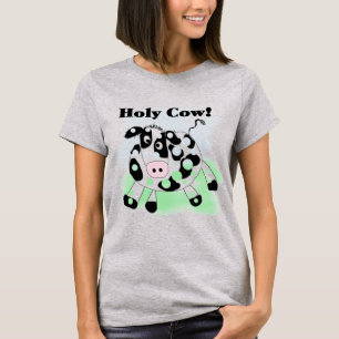 Camiseta e presentes santamente da vaca
