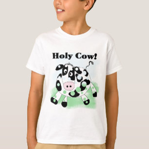 Camiseta e presentes santamente da vaca