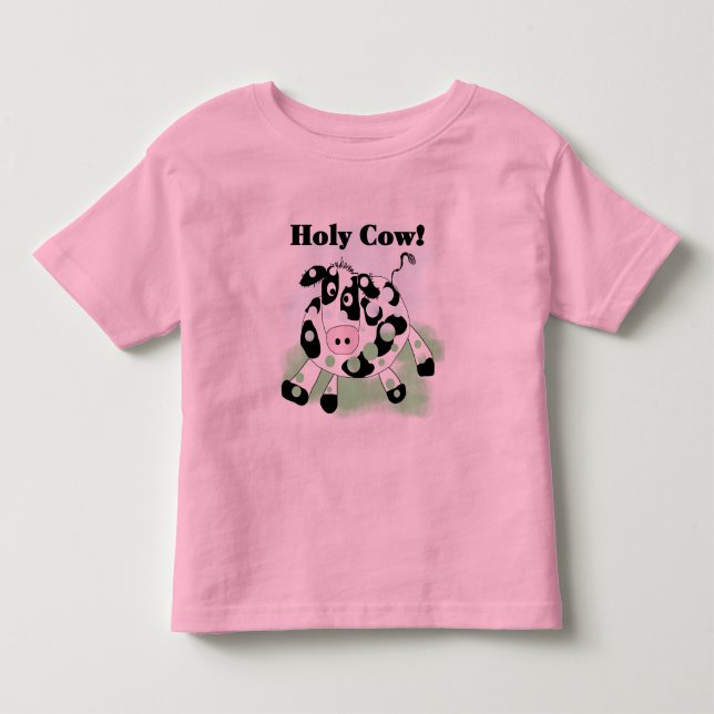 Camiseta e presentes santamente da vaca (Frente)