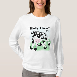 Camiseta e presentes santamente da vaca