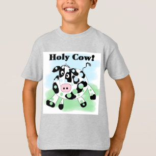 Camiseta e presentes santamente da vaca