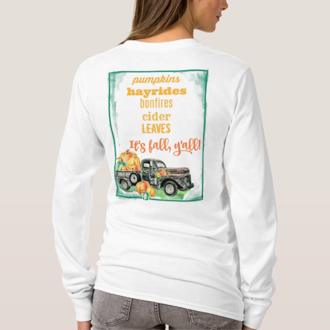 Camiseta "É queda onde você transporta " (Verso)