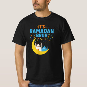 Camiseta É Ramadão Bruh Muçulmano Ramadão Mubarak Eid Homen