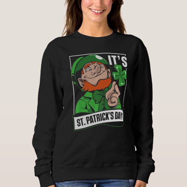 Camiseta É Rua Verde Dia de São Patrício. Dia dos Patricks  (Frente)