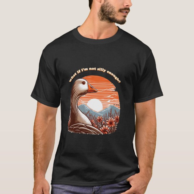 Camiseta e se eu não for bobo o suficiente Bobo Goose ponde (Frente)