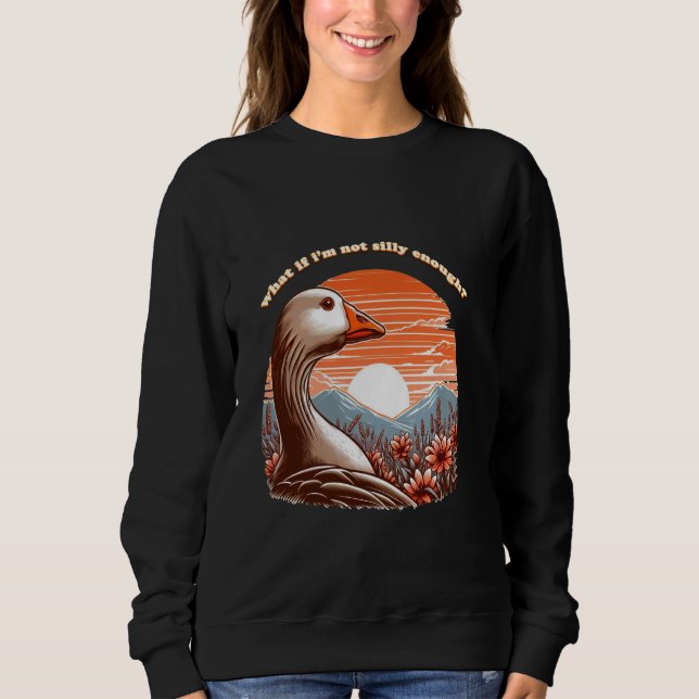 Camiseta e se eu não for bobo o suficiente Bobo Goose ponde (Frente)