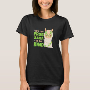 Camiseta É Sem Prob Llama Gentileza Gentileza Anti Bullying